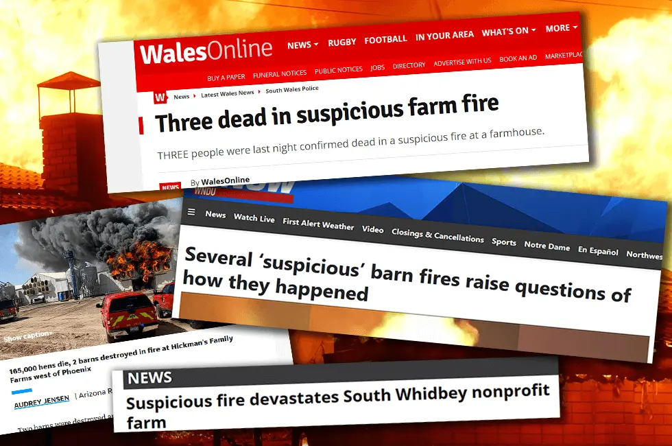 Mysterious fire news