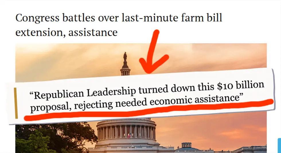 Congress battles over last-minute farm bill extension